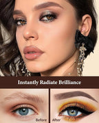 Eyebrow Brush, Dual-ended Angled Eyebrow Brush for Brows or Lashes D108 - Black