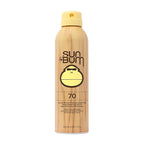 Sun Bum Original SPF 70 Sunscreen Body Spray - Broad Spectrum Moisturizing Sunscreen with Vitamin E - Hawaii 104 Act Compliant (Made without Octinoxate & Oxybenzone) - 6 oz