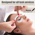 Foam Tape for eyelash extensions - Akissos 625 Pcs Gen II Super Soft No Slip Sticky Lint free Lash Foam Pads Tape Under Eye Pads for Eyelash Extensions Lift Lash Tech Artists Supplies - 5 Rolls