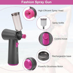 Spray Tan Machine, Portable Spray Tanning Gun Machine with Brushless Motor, Rechargeable HVLP Airbrush Spray with 100ml Cup for Beach Tan, Mobile Tan, Self Tan, Outdoor Tan, Home Tan, Salon
