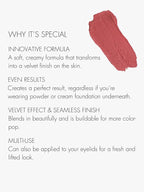 SWEED - Air Blush Cream | High Pigmented, Velvet Finish | Vegan, Cruelty-Free, Clean Beauty (Fancy Face, 1.4 oz | 40 g)