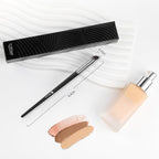 DUcare Nose Contour Brush, Angled Concealer Brush Under Eye, Small Under Eye Makeup Brush for Dark Circles Puffiness Puffy Face Eyebrow Eyes (V02 Mini Contour Brush)
