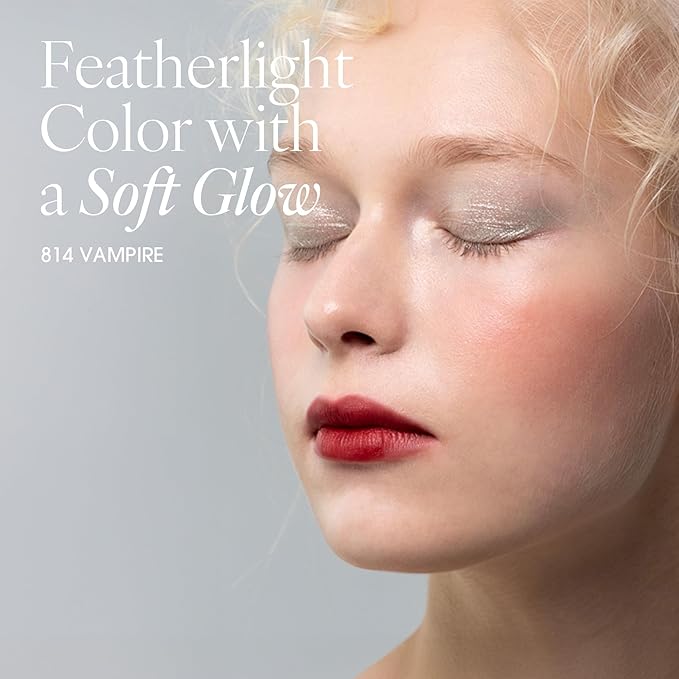 AIR LIPS 814 VAMPIRE, Lip & Cheek, Natural Soft Matte Finish & Buildable, Airy Formula (1.2g, 0.003 oz.)