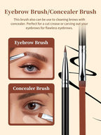 EIGSHOW Flat Eyeliner Brush, Professional Precise Eyebrow Concealer Brush for Sharp Defined, Eye Liner Application with Gel Liquid Cream Powder (E808)