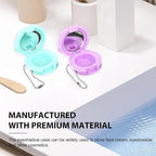 FRCOLOR Empty Makeup Compact 4Pcs Rose Shaped Lipstick