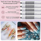 5pcs Nail Art Liner Brushes,Liner