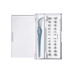 KISS imPRESS Falsies Long Lasting Self Adhesive Eyelashes, ‘Demi Edgy’, 5 Day Extended Wear, 24 Natural Volume Lash Clusters (5,6,8,10,12, & 14mm), Precision Non-Stick Applicator