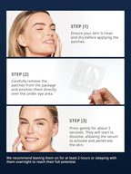 depology Deepcare+ Serum-Infused Micro Dart Patche | 4 Pairs Eye Mask | Under Eye Patches for Wrinkles | Fine Lines | Hydrating Eye Mask with Peptides | Amino Acids | and Synthesized Molecules