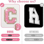 Personalized initial letter makeup bag,