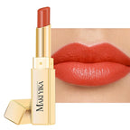MAKI YIKA Moisture Red Lipstick for Women Hydrated Tinted Lip Balm for Dry Cracked Lips Weightless Glossy Lip Color Juicy Finish,MA037 Apricot Peach