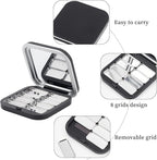 NICENEEDED 2 Pcs Empty Eyeshadow Palettes, 8 Grids