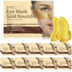 60 Pairs 24k Gold Under Eye Patches for Dark Circles Puffiness Wrinkles Individually Packaged Under Eye Patches Mask with Acid and Collagen for Relieves Pressure and Reduces Wrinkles