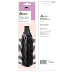 Diane Nylon Pin Styling Hairbrush for Detangling, Separating, Shaping, and Defining Wet or Curly Hair, Heat-Resistant, Anti-Static, Hair Care Essential, Black