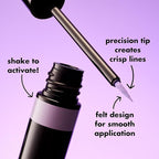 e.l.f. H2O Proof Inkwell Eyeliner Pen, High-pigment, Waterproof Liquid Eyeliner, Delivers A Matte Finish, Vegan & Cruelty-free, Sugarplum