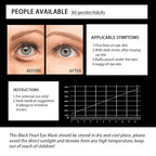 Under Eye Patches, Eye Mask Black Pearl, Puffy Eyes Dark Circles Brighten Treatments, 60PCS Collagen Under Gel Pad for Lighten Wrinkles Anti-Aging, Fine Lines Eye Bags Women Men