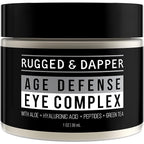 Men's Eye Cream for Dark Circles, Puffiness, Wrinkles & Puffy Eyes, Unscented Gel with Hyaluronic Acid, Vitamin E, Argan Oil, 1 Fl Oz