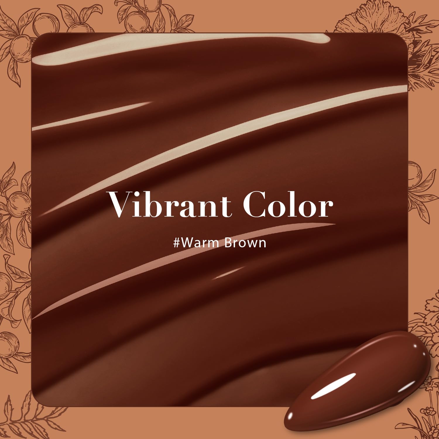 AZUREBEAUTY Gel Nail Polish Set - Nude Brown Fall Series 10ML 6 Colors Classic Gel Polish Popular Nail Art Colors Soak Off U V LED Nail Polish Gel Art Design DIY Salon