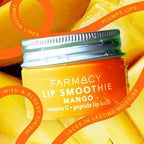 Farmacy Peptide Lip Balm - Lip Smoothie Hydrating Lip Balm with Vitamin C to Visibly Plump + Smooth Lip Lines - Nourishing Lip Treatment with a High-Gloss Finish - Mango (10g)