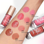 4 Colors Liquid Blush Makeup Kit, Long Lasting Pigmented Natural Matte Face Blush Cream Gel, Lightweight, Blendable, Cruelty Free Women Face Cosmetics Set 4Pcs