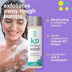 TOUCH Keratosis Pilaris Exfoliating Body Wash Cleanser - KP Body Wash with 15% Glycolic Acid, Aloe Vera, & Hyaluronic Acid - 8 Ounce