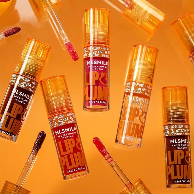 3 Colors Duck Lip Plumper Gloss, Glitter Shine Primer Lip Tint Korean Clear Plumping Lip Gloss, High Pigment No Sticky Sexy Lip Gloss, Lip Plumper Gloss Make Lips Fuller(Set A)