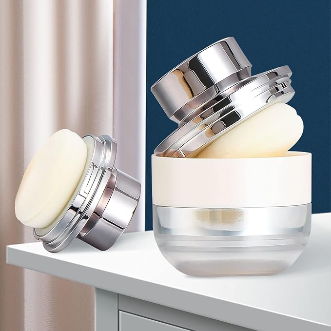 Topwon Portable Loose Powder Container Makeup 15G