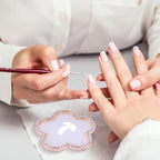 Resin Nail Art Palette Gold Edge Nail Holder