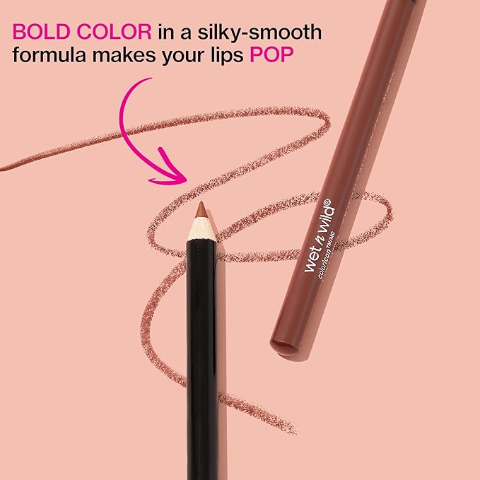 wet n wild Lip Liner Pencil Color Icon Lip Color Makeup, Fab Fuchsia