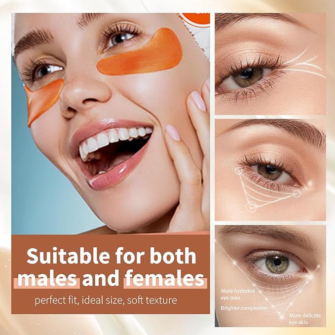 Premium Under Eye Patches, Gel Eye Patches Hydrating & Refresh for Puffy Eyes, Under Eye Bags & Dark Circles, Natural Collagen Eye Gels Pads, Crystal Anti-Aging Eye Mask (Light blue)