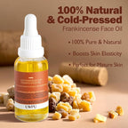 UWPU-Frankincense Oil For Face with organic mastic resin, for facial nourishment and care miracle, cold extracted facial oil essence natural care product, deeply nourish and revitalize the skin