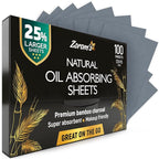 Natural Oil Blotting Sheets for Face with Bamboo Face
