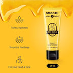 Bee Bald SMOOTH Daily Moisturizer Hydrates & Tones Away Fine Lines, Wrinkles and Dry Patches; Helps Control Oil & Shine to Feel Cool, Fresh and Comfortable, 1.7 Fl Oz (Pack of 2)
