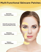 Lictin Reusable Eye Patches, Silicone Under Eye Patches with Lifting Effect to Relieve Wrinkles and Fine Lines, Pair with Metal Eye Cream Applicator,Tin Case