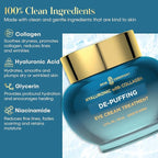 Hyaluronic acid & collagen de-puffing