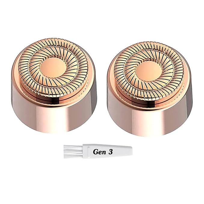Replacement Heads for Flawless Finishing Touch Generation 3 Facial Hair Remover - New Blades for Flawless Razor