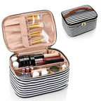 Ocheal striped makeup bag,travel makeup