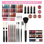 All in One Makeup Kit for Teens, 106 Pcs Professional Makeup Kit for Women Full Kit, Include Eyeshadow Palette, Lipstick Set, Concealer, Foundation, Lipgloss, Makeup Brush(Red)