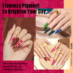 MEFA Fall Gel Nail Polish Set, 32 Colors Burgundy Red Gel Polish Set Champagne Gold Glitter Nail Polish Soak Off Dark Red Purple Shimmer Nude Brown Gel Nail Gifts for Women Girl DIY Salon