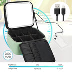 Relavel makeup bag with led