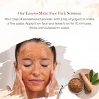 100% Natural Sandalwood Powder | (3.5 Oz) Chandan Powder for Women & Men | Herbal Sandalwood Powder for Face & Skin | Ayurvedic Face Pack for Glowing Skin, Tan Removal Mask & Natural Face Pack