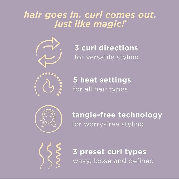 INFINITIPRO BY CONAIR Curl Secret Automatic Curling Iron - 3/4-inch Barrel - Hair Curler for All Hair Types and Lengths - Dual Voltage for Worldwide Travel