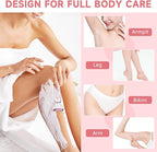 RUIM Electric Razor for Women, 4-in-1 Bikini Trimmer, Waterproof Electric Shaver for Women, Rechargeable Painless Pubic Hair Trimmer