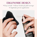 LUMINESS Professional-Grade L500 Buffing Makeup Brush - Angled Natural-Looking Finish