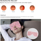 Rose quartz eye mask cooling