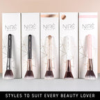 Niré Beauty 15piece Award Winning Professional Makeup Brush Set: Vegan Makeup Brushes with Case, Makeup Sponge, Brush Cleaner, Guide, Gift Box