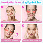 Under Eye Patches (24 Pairs) - Eye Gel Pads for Wrinkles, Puffy Eyes, Dark Circles, Eye Bags, Natural Collagen Eye Gels Pads, Under Eye Mask Patches for Refreshing, Revitalizing