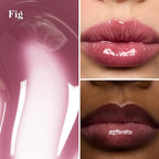 goop Beauty Hydra-Barrier Gel Gloss | Hydrating Lip Gloss to Moisturize & Plump Lips | Hyaluronic Acid & Vitamin E | Fig - Sheer Aubergine | 0.13 oz