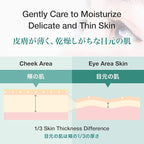 [[]b.glen QuSome Eye Serum (12g/0.42Oz.) Smooths Fine Wrinkles and Dry Skin Around The Eye Area. Moist yet Stretchy Textured with a Slightly Pink Hue from The Materra Powder.