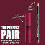 NYX PROFESSIONAL MAKEUP Butter Gloss, Non-Sticky Lip Gloss - Devil's Food Cake (Deep Plum)