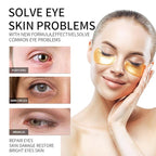 30 Pairs Under Eye Patches for Puffy Eyes, 24k Gold Under Eye Mask, Gel Crystal Collagen Eye Masks for Dark Circles and Puffiness,Travel Eye Patches for Reducing Fine Lines,Moisturizing Skin Care Set